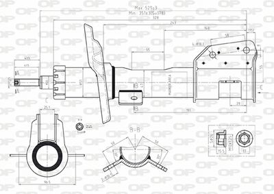 SAB806831 OPEN PARTS Амортизатор