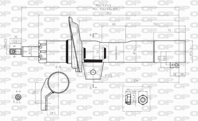 SAB803031 OPEN PARTS Амортизатор