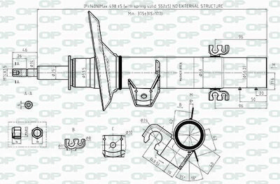 SAB851431 OPEN PARTS Амортизатор