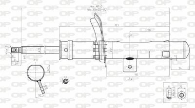 SAB814011 OPEN PARTS Амортизатор