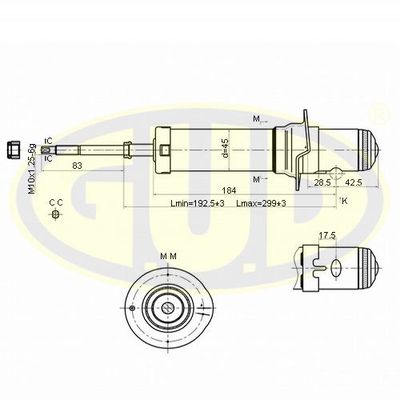 GSA341612 G.U.D. Амортизатор