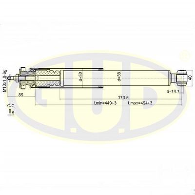 GSA553183 G.U.D. Амортизатор