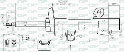 SAB851031 OPEN PARTS Амортизатор