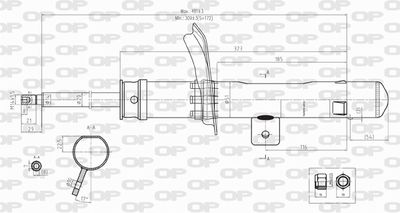 SAB811031 OPEN PARTS Амортизатор