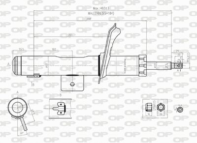 SAB824511 OPEN PARTS Амортизатор