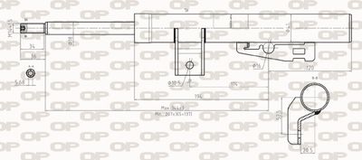 SAB827731 OPEN PARTS Амортизатор