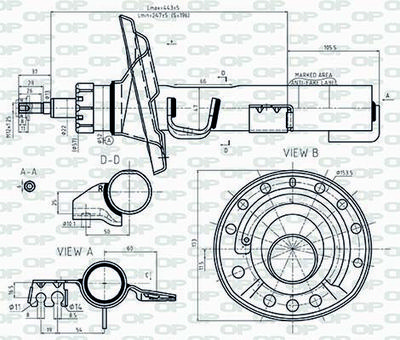 SAB854531 OPEN PARTS Амортизатор