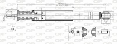 SAB816832 OPEN PARTS Амортизатор