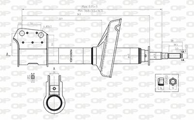 SAB810011 OPEN PARTS Амортизатор