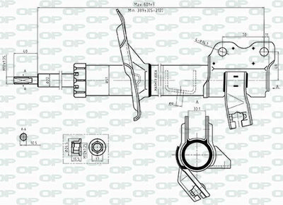 SAB850832 OPEN PARTS Амортизатор