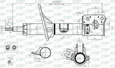 SAB852132 OPEN PARTS Амортизатор