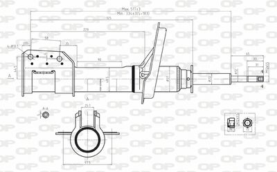 SAB815731 OPEN PARTS Амортизатор