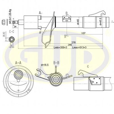 GSA333710 G.U.D. Амортизатор