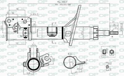 SAB852032 OPEN PARTS Амортизатор