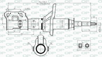 SAB848031 OPEN PARTS Амортизатор