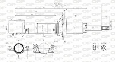 SAB816431 OPEN PARTS Амортизатор