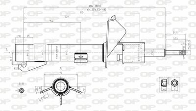 SAB815031 OPEN PARTS Амортизатор