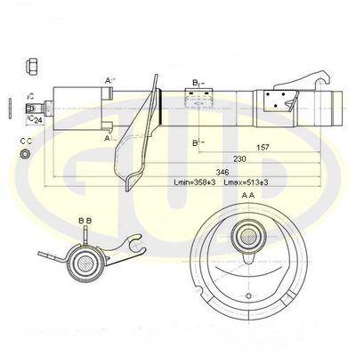 GSA333709 G.U.D. Амортизатор