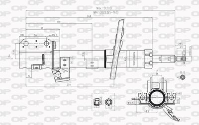 SAB822031 OPEN PARTS Амортизатор