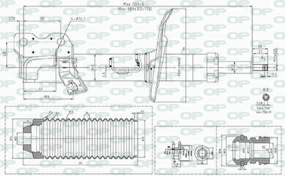 SAB844631 OPEN PARTS Амортизатор