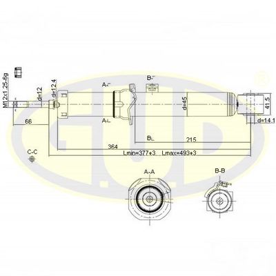GSA340045 G.U.D. Амортизатор