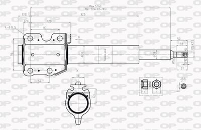 SAB821931 OPEN PARTS Амортизатор