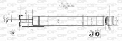 SAB809332 OPEN PARTS Амортизатор