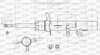 SAB801531 OPEN PARTS Амортизатор