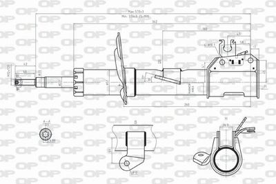 SAB805331 OPEN PARTS Амортизатор