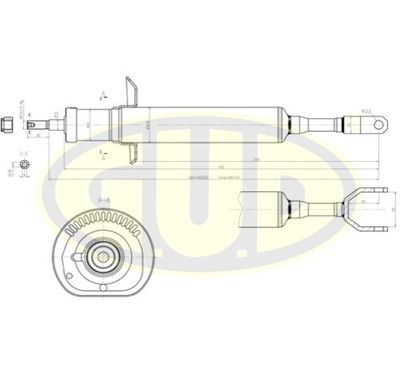 GSA341844 G.U.D. Амортизатор