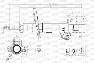 SAB817431 OPEN PARTS Амортизатор