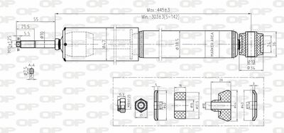 SAB815332 OPEN PARTS Амортизатор