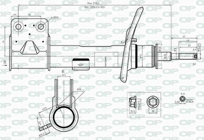 SAB854231 OPEN PARTS Амортизатор