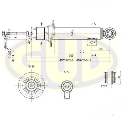 GSA777010 G.U.D. Амортизатор