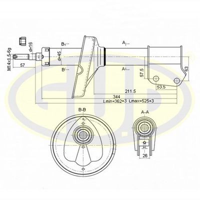 GSA333848 G.U.D. Амортизатор