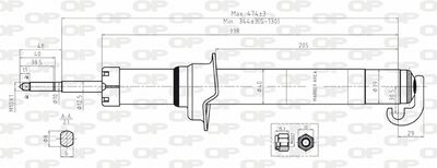 SAB804631 OPEN PARTS Амортизатор