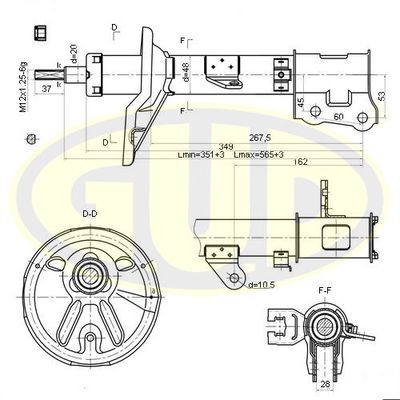 GSA333501 G.U.D. Амортизатор