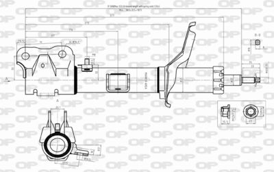 SAB832131 OPEN PARTS Амортизатор