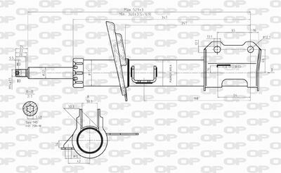 SAB810631 OPEN PARTS Амортизатор