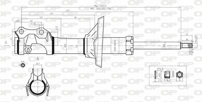 SAB816731 OPEN PARTS Амортизатор