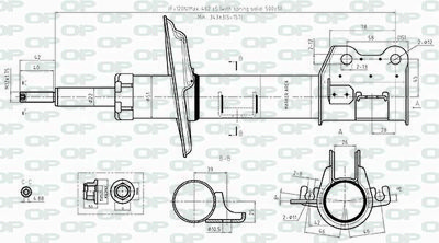 SAB837431 OPEN PARTS Амортизатор