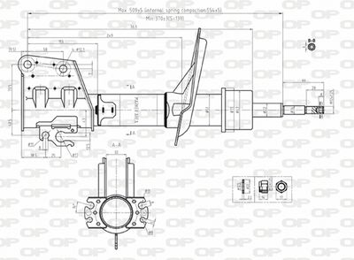 SAB802131 OPEN PARTS Амортизатор