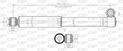 SAB803132 OPEN PARTS Амортизатор