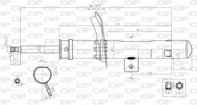 SAB811131 OPEN PARTS Амортизатор