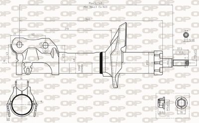 SAB825631 OPEN PARTS Амортизатор