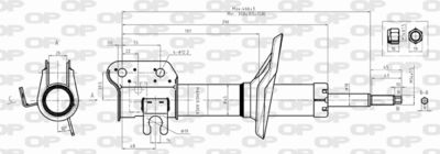 SAB829631 OPEN PARTS Амортизатор