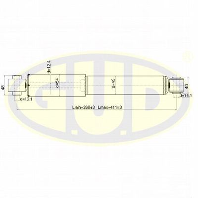 GSA349018 G.U.D. Амортизатор