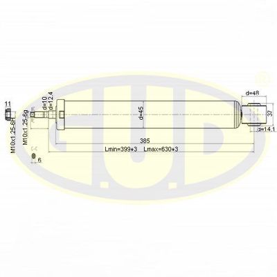 GSA349067 G.U.D. Амортизатор