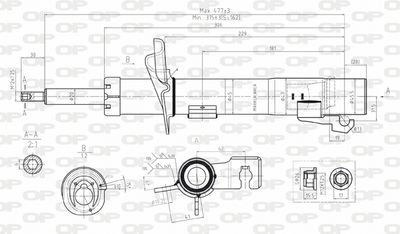 SAB806631 OPEN PARTS Амортизатор