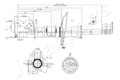 MM00158 JAPANPARTS Амортизатор